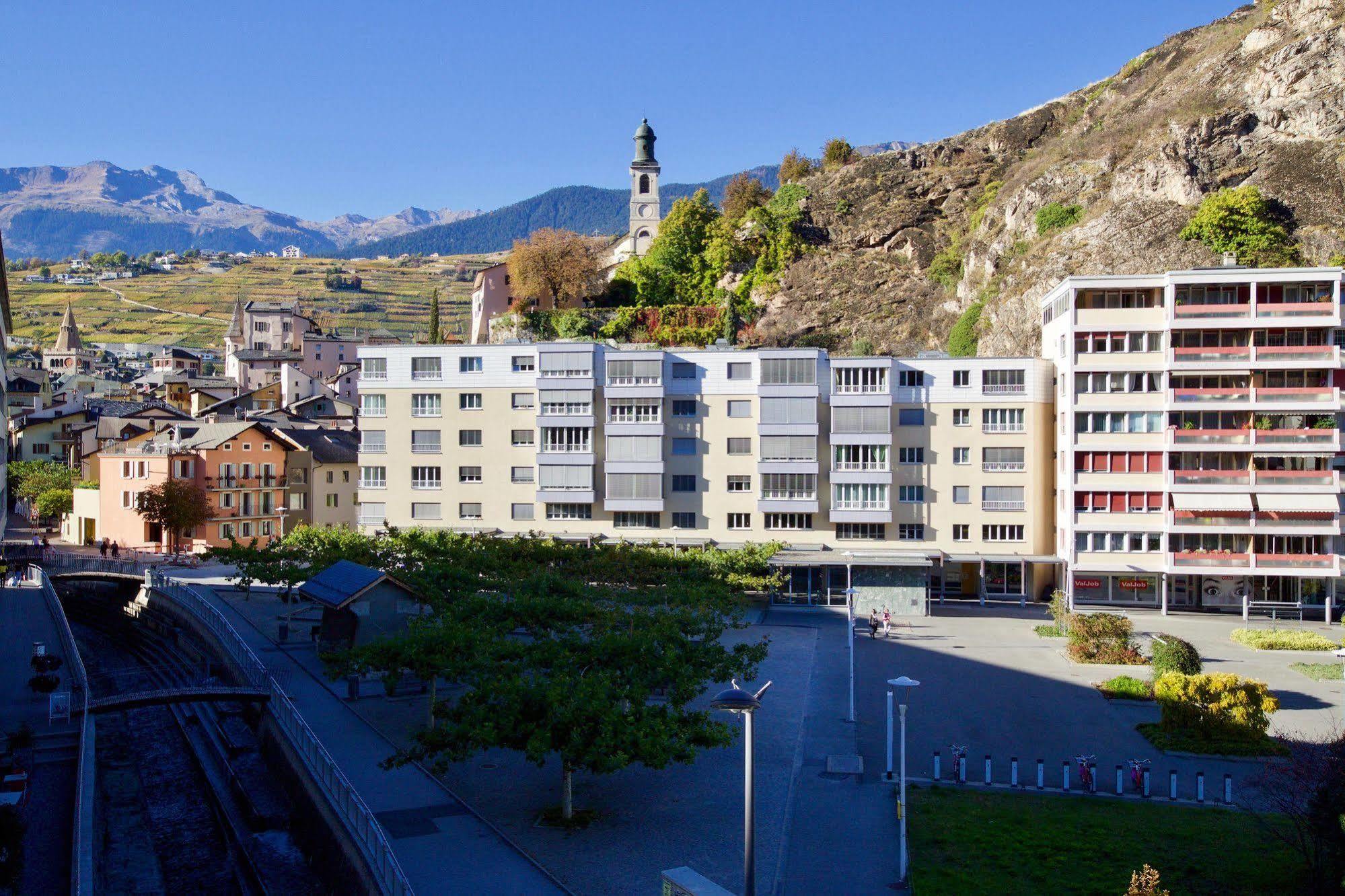 Hotel Du Rhone Sion Eksteriør billede